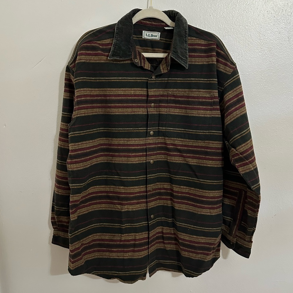 Mens’s Vintage L.L. Bean Flannel Jacket Shirt Shirtjacket Shacket